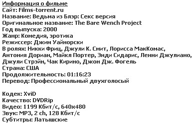 chelmass.ru :: Ведьма из Блэр: Секс версия / The Bare Wench Project () DVDRip | P2